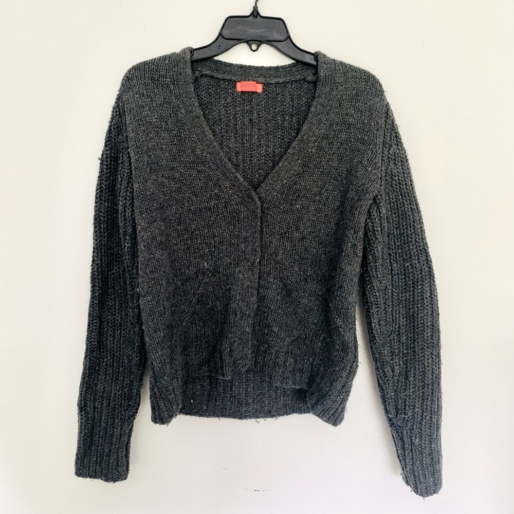 Urban Outfitters Charcoal Grey Joe Fresh V-Neck Sweater